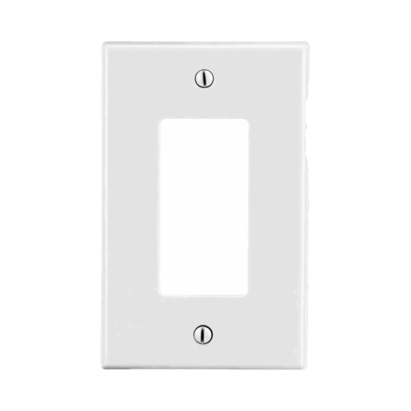 Tapa para Contacto Rectangular Color Blanco.