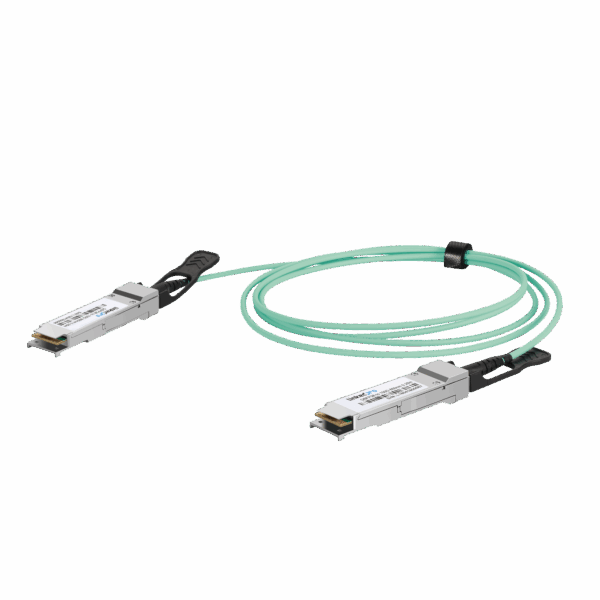Cable AOC QSFP28 de 100 Gbps a 100 Gbps / Cable de fibra óptica Activo / Longitud: 1 metro