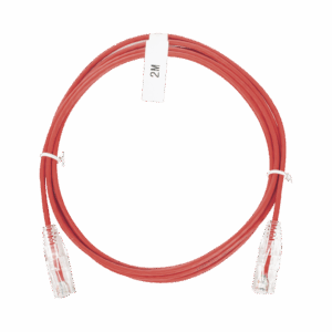 Cable de Parcheo Slim UTP Cat6 – 2 m Rojo Diámetro Red...
