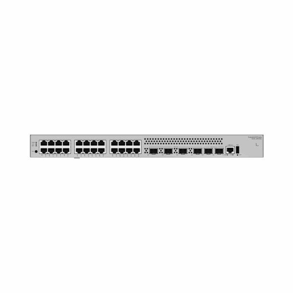 Switch Empresarial Core Gigabit Administrable  Capa 3 / 24 Puertos 10/100/1000 Mbps / 4 Puertos 10GE SFP+ Uplink / 2 Puertos 10GE SFP+ (Stack) / ERPS / Ruteo Dinamico (RIP, OSPF, IS-IS y BGP)  / iStack / Administración Nube Gratis