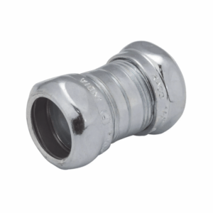 Cople Compresión de Acero Galvanizado para Pared Delgada de 1″ .