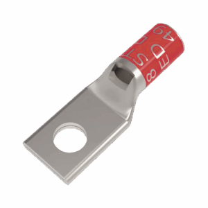 Zapata Terminal de Compresión BURNDY Cañón Corto para Tornillo de 5/16″ y Calibre 8 AWG.