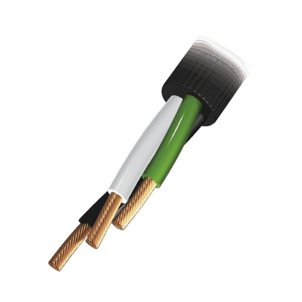Cable Eléctrico de Uso Rudo 3 Hilos Calibre 14 AWG, Hasta 600 V. Rollo de 100 m.