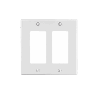 Tapa para Caja Multigang / Contacto Doble / Color Blanco.