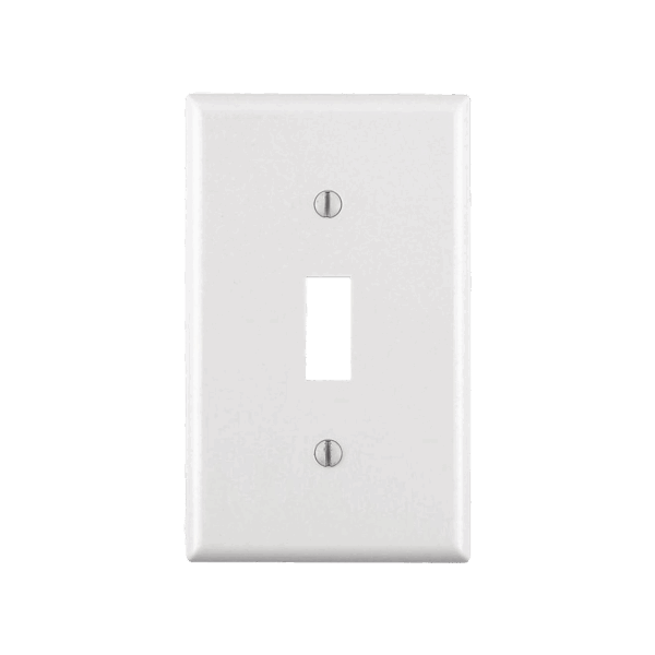 Placa para Interruptor de Palanca / Color Blanco.