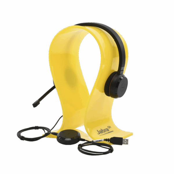 Jabra Evolve 30 Duo con conexión USB / 3.5mm, micrófono con cancelación de ruido y controlador en el cable con botones e indicadores LED (5399-823-309)
