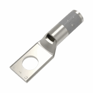 Zapata Terminal de Compresión BURNDY para Tornillo de 1/4″ y Calibre 4 AWG / Barril Estándar.