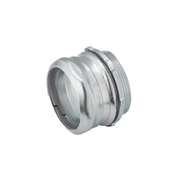 Conector de Compresión de Acero Galvanizado para Pared Delgada de 2".