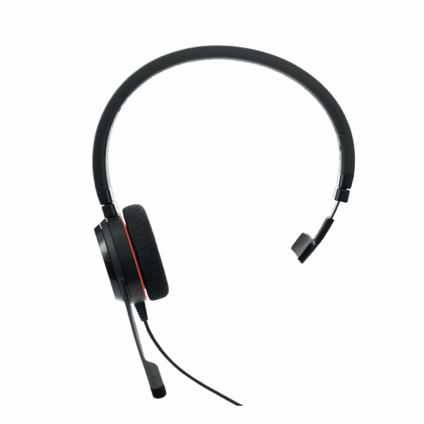 Jabra Evolve 20 Mono con conexión USB, micrófono con cancelación de ruido de última generación, configuración Plug and Play, Certificación Microsoft Teams (4993-823-109)