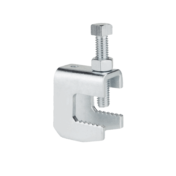 Mordaza de Acero Fija barras de 1 1/4", para varilla roscada de 3/8".