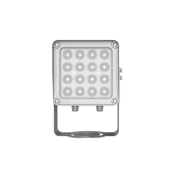 Lampara IR de Luz Continua / 16 Lámparas LED / Distancia Efectiva 16 a 25 metros / Cobertura 40° / Exterior IP66