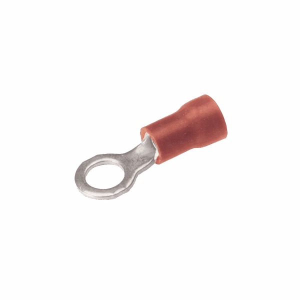 Zapata Terminal de Ojillo  para Tornillo 3/4 in calibre 22-16 AWG con aislamiento de vinilo.