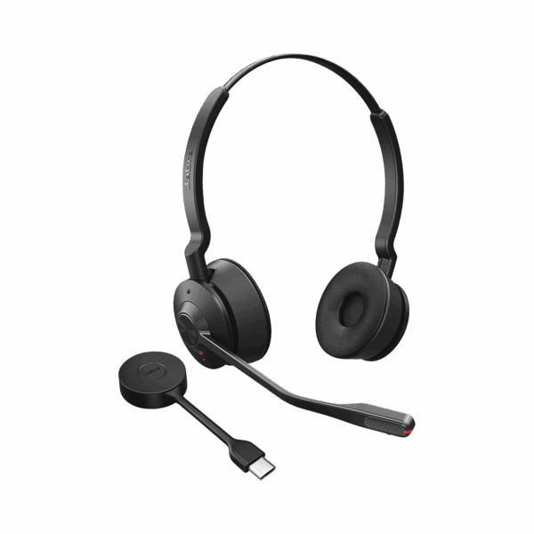 Jabra Engage 55, Auricular stereo versión MS con aislamiento de ruido activa, adaptador DECT USB-A (9559-450-125)