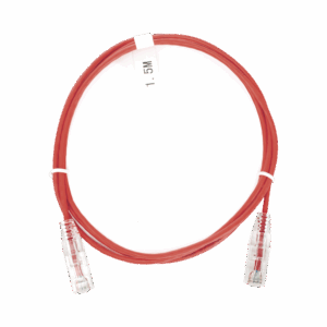 Cable de Parcheo Slim UTP Cat6 – 1.5 m Rojo Diámetro R...