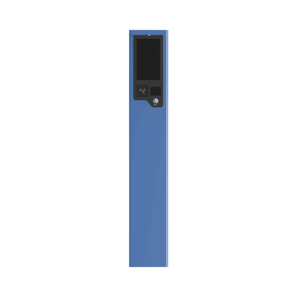 Estación de Tickets de Salida / Pantalla LCD 10.1 Pulgadas 1080P / Lector de Tarjetas IC y CPU / Intercomunicación de Voz Bidireccional / Protocolo TCP/IP / Protección IP54 / Sistema Operativo Linux Embebido