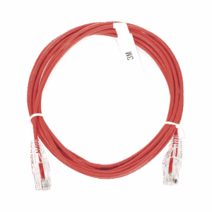 Cable de Parcheo Slim UTP Cat6 – 3 m Rojo Diámetro Red...