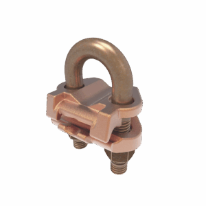 Conector Mecánico para Cable Calibre 4 a 2/0 AWG / Paralelo o 90° a Tubo de 3/8″ o Varilla de 5/8″ – 3/4″.