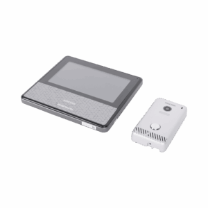 KIT DE VIDEOPORTERO IP COLOR NEGRO / Apertura con app / Súper elegante / Monitor WIFI / soporta 4 monitores y 2 frentes de calle/ Alimentacion 110vca