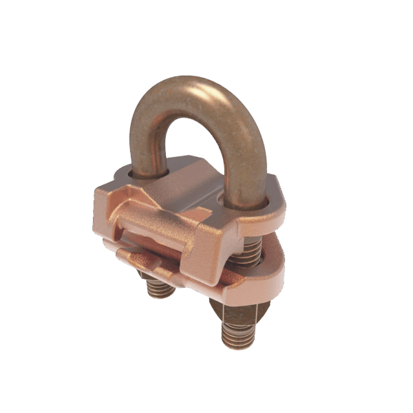 Conector Mecánico para Cable Calibre 2/0 AWG a 250 KCMIL / Paralelo o 90° a Tubo de 3/8" o Varilla de 5/8" - 3/4".