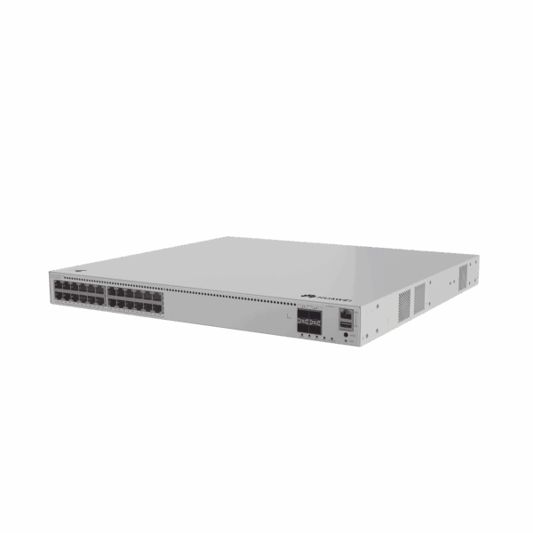 Switch de Distribución/Core Gigabit Administrable PoE Capa 3 / 24 puertos 1000/2.5Gbps (PoE) / 4 Puertos 10GE SFP+ Uplink / ERPS / Rutas Estáticas / iStack / PoE Perpetuo / 400W / Administración Nube Gratis