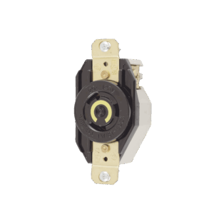 Receptáculo de Media Vuelta Industrial para Empotrar de 20 A 125 V CA 2 Polos 3 Hilos (Nema L5-20R).