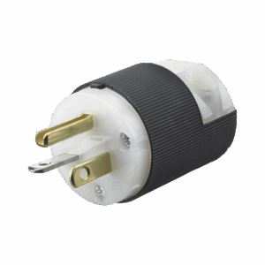 Clavija Entrada Recta/ 20 A 125 V/ 2 Polos 3 Hilos/ Nema 5-20 P/ Grado Industrial- Comercial.