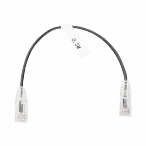 Cable de Parcheo Slim UTP Cat6 – 30 cm Negro Diámetro ...