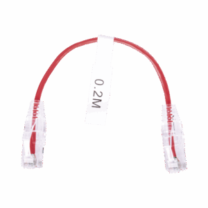 Cable de Parcheo Slim UTP Cat6 – 20 cm Rojo Diámetro R...