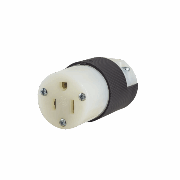 Conector Entrada Recta/ 15A 125V/ 2 Polos 3 Hilos/ Nema 5-15R/ Grado Industrial- Comercial.