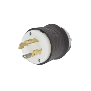 Clavija con Bloqueo de Media Vuelta Industrial 30 a 125/250 V CA / 3 Polos 4 Hilos / Nema L14-30P.