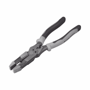 Pinza Híbrida con Ponchadora de 8″. Pela Cable Sólido de 10-14 AWG y Cable Trenzado de 12-16 AWG