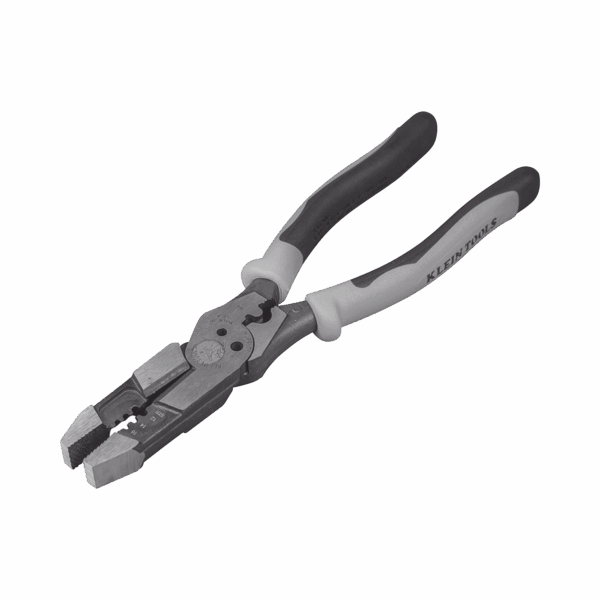 Pinza Híbrida con Ponchadora de 8". Pela Cable Sólido de 10-14 AWG y Cable Trenzado de 12-16 AWG