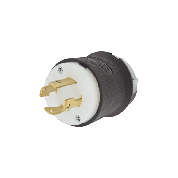 Clavija con Bloqueo de Media Vuelta Industrial 30 A 250 V CA / 3 Polos 4 Hilos / Nema L15-30P.