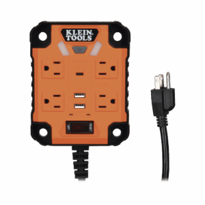 Multicontacto Powerbox 1, con 4 Salidas 120 Vca, 2 USB-A / 1 USB-C, Luces LED Integradas y Soporte Magnético