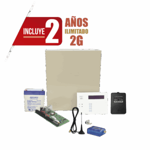 (2 Años datos ILIMITADO INCLUIDO)  Kit Vista48LA con comunicador MINI012G, Teclado, Gabinete, Bateria y Transformador