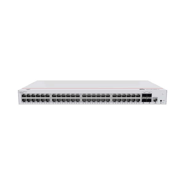 Switch de Acceso Gigabit Administrable  Capa 2 / 48 puertos 10/100/1000 Mbps / 4 Puertos 10GE SFP+ Uplink / ERPS / IMGP Snooping / DHCP Snooping / Administración Nube Gratis