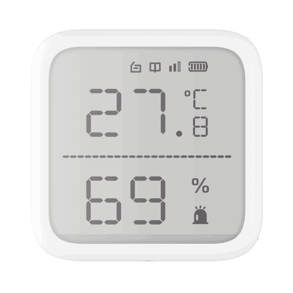 (AX PRO) Detector de Temperatura y Detector de Humedad Inalámbrico / 2.7" de Tamaño / Uso en Interior / Rango de Detección desde  -35°C hasta 99°C