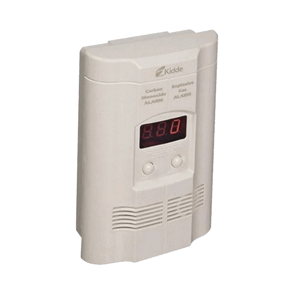 Detector Autónomo de Monóxido de Carbono (CO) y Gases Explosivos (Propano y Metano)  | Pantalla Digital | Conexión Directa a 120 Vca | Batería de Respaldo Incluida  | Paquete de 2 Pzas