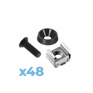 Juego de 48 Tornillos con 48 Arandelas y 48 Tuercas Enjaulad...