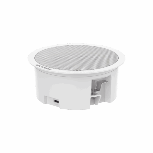 Altavoz Secundario para Montaje en Plafón / 3 Watts / 8 Ohms / Compatible con Altavoz IP HIKVISION / Uso en Interior
