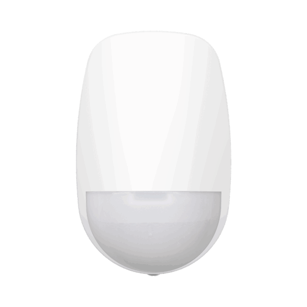 (AX PRO) Detector PIR Inalámbrico de Doble Tecnología / Inmunidad a Mascotas / Rango de Detección de 12 mts / Angulo de 85.9° de Cobertura