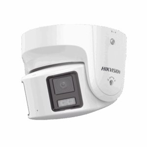 [ PROTECCIÓN ACTIVA ] Turret IP Panorámica 8 Megapíxel / 2 Lentes 4 mm (180°) / Imagen a Color 24/7 (ColorVu) / PoE / WDR 130° / IP67 / ACUSENSE / Luz Estroboscópica y Alarma Audible / 30 mts Luz Blanca / Micro SD