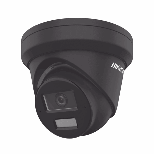 [Dual Light + 2 Micrófonos Integrados] Turret IP 4 Megapixel / Color Negro / Lente 2.8 mm / 30 mts Luz Blanca + 30 mts IR / ACUSENSE / Exterior IP67 / WDR 120 dB / PoE / ONVIF / Micro SD / Metal / ACUSEARCH