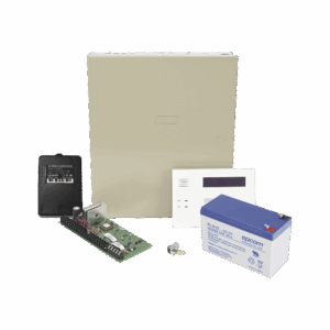 Kit de Panel de Alarma VISTA48LA con  Batería de 9Ah, Transformador y Gabinete