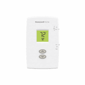 Termostato para sistemas de una sola etapa calor y frio, no programable vertical PRO 1000