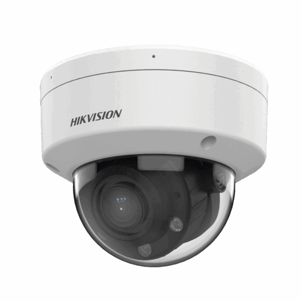 Domo IP 4 Megapíxel / Lente Motorizado 2.8 a 12 mm / Dual Light (30 mts IR + 30 mts Luz Blanca) / ACUSENSE Lite / Microfono Integrado / Exterior IP67 / IK08 / WDR 120 dB / PoE / ONVIF / Micro SD