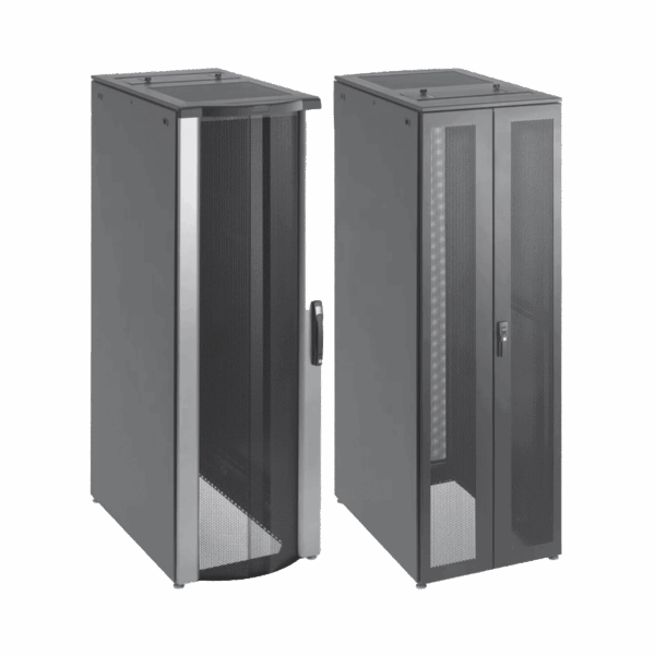 Gabinete de Telecomunicaciones ProLine FloTek PC, 600 mm de Ancho, 1000 mm de Profundidad, 42 UR, Color Negro