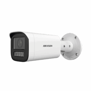 Bala IP 4 Megapíxel / Lente Motorizado 2.8 a 12 mm / Dual Light (50 mts IR + 50 mts Luz Blanca) / ACUSENSE Lite / Microfono Integrado / Exterior IP67 / WDR 120 dB / PoE / ONVIF / Micro SD