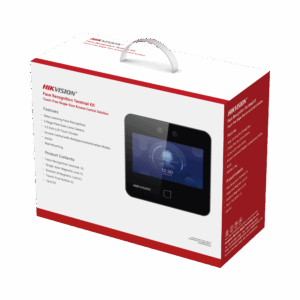 Kit de Control de Acceso TODO INCLUIDO con Lector de Rostros, QRs y Tarjetas / 1,500 rostros / Compatible con App HIKConnect /Incluye Electroimán  Botón de Salida y Montajes Z y L para imán
