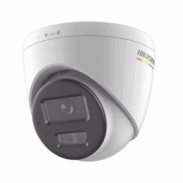 [Dual Light + ColorVu] Turret IP 4 Megapixel / Lente 2.8 mm / 30 mts IR + 30 mts Luz Blanca / Micrófono Integrado / ACUSENSE Lite / Exterior IP67 / WDR 120 dB / PoE / Micro SD
